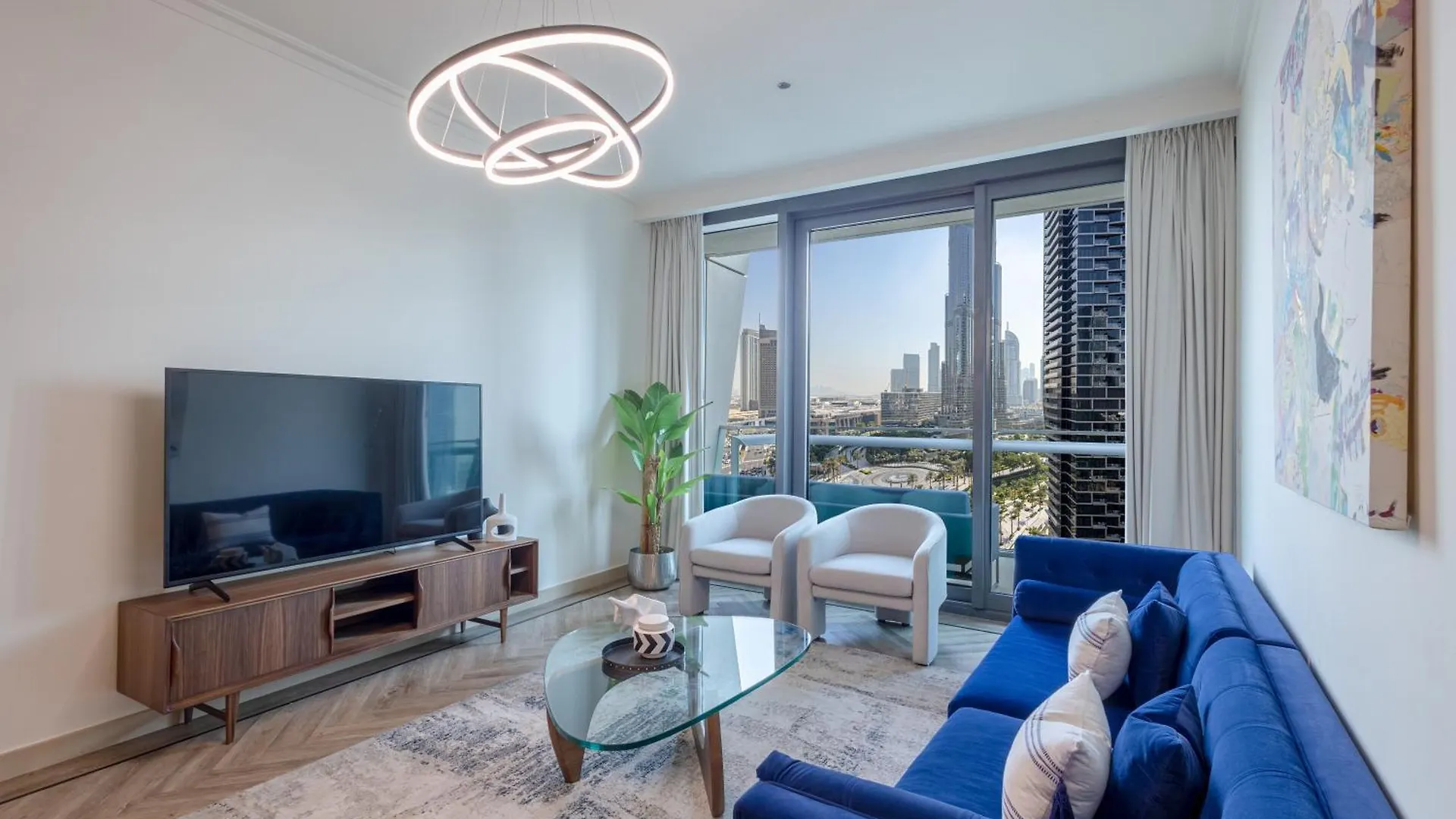 Burj Vista Luxury 2Br ,Full Burj Khalifa View ,Direct Dubai Mall & Metro Access Apartment